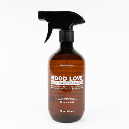 Wood Love Plant - Based Cleaner for Finished Wood Tables, Furniture, Cabinets, and more - Bougie Alchemist